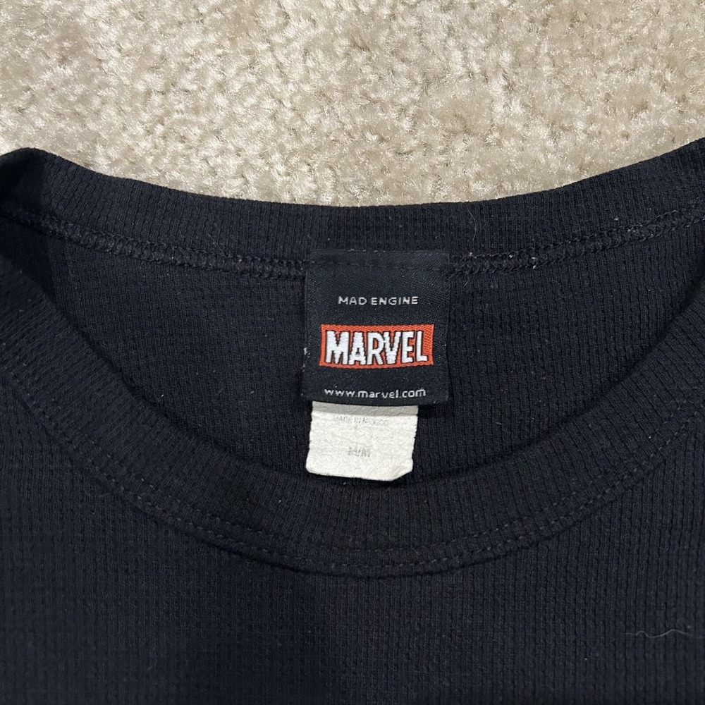 Marvel Mad Engine S.H.I.E.L.D.‎ Thermal Longsleeve Men's Size M Vintage Preowned - Picture 2 of 6